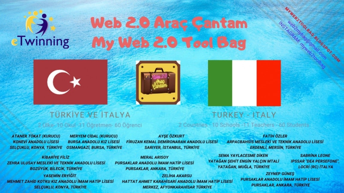 Web 2.0 Araç Çantam - My Web 2.0 Tool Bag - E twinning